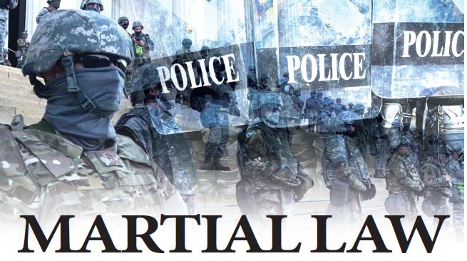 trump declare martial law