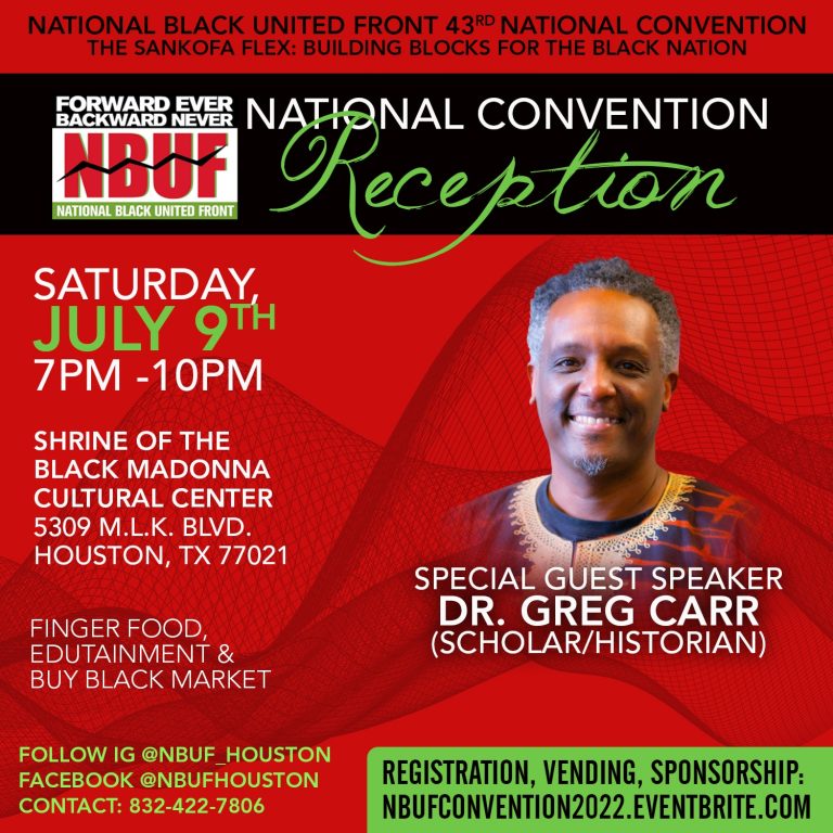National Black United Front Convention Reception