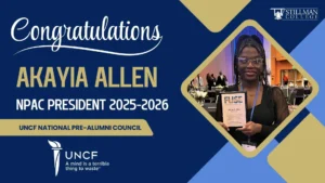 Akayia Allen Makes History as Stillman College's First UNCF National Pre-Alumni Council President