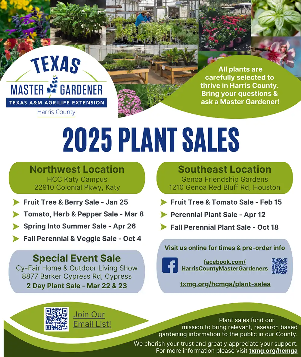 2025 Harris County Master Gardener Sales