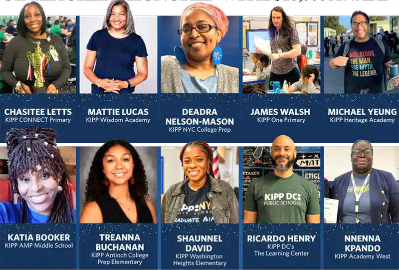 KIPP PUBLIC SCHOOL TEACHERS HONORED WITH $10,000 AWARD