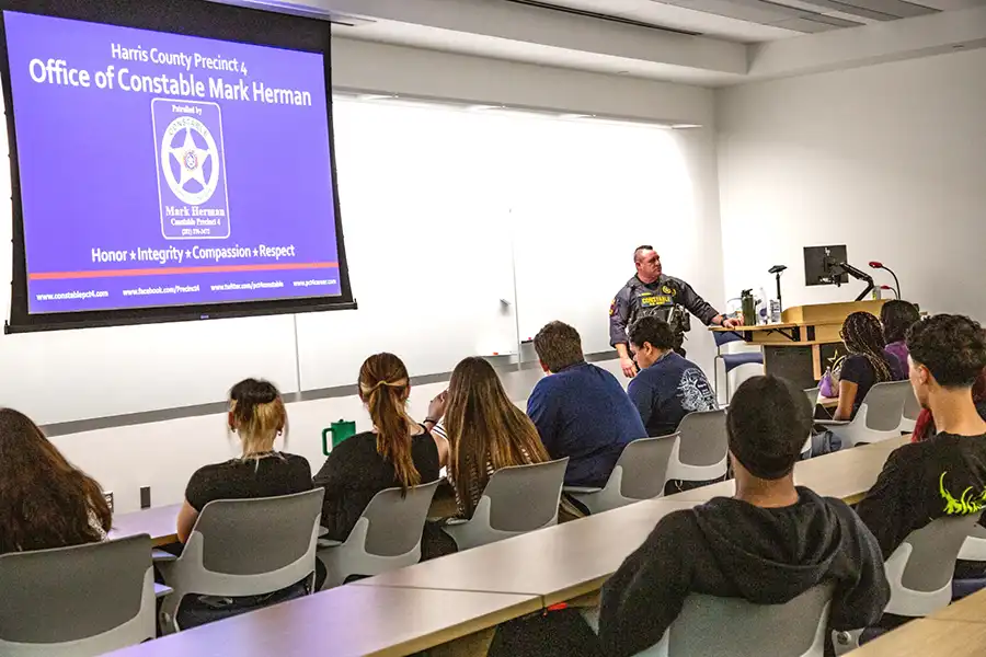 LSC-University Park’s True Crime Camp gives students up-close look at criminal justice careers