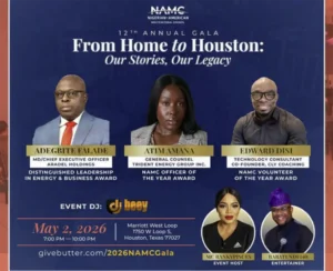 NAMC Announces 12th Annual Fundraising Gala & Awards Saturday, May 2nd: “From Home to Houston: Our Stories, Our Legacy” (Evomah Communications)