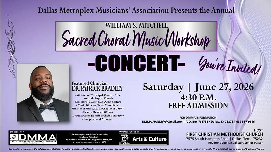 Dallas Metroplex Musicians’ Association Celebrating 40 Years!