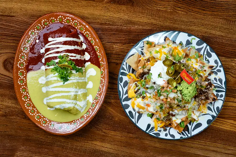 Burrito Bandera & Birria Nachos