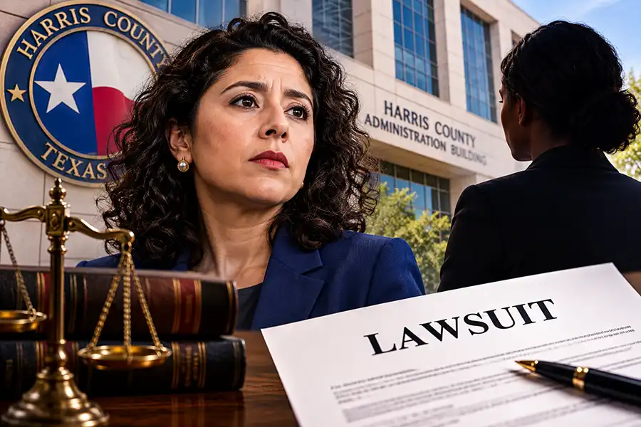 HARRIS COUNTY JUDGE LINA HIDALGO AND CHIEF ADVISOR AT CENTER OF RACE, SEX DISCRIMINATION AND RETALIATION LAWSUIT FILED BY FORMER EMPLOYEE