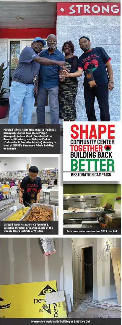 SHAPE CENTER HELPED SHAPE ME AND YOUTH
